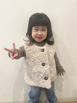 ピース(PEACE) オン眉ぱっつん前髪