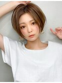 20代30代大人かわいい前髪ありのマッシュショート