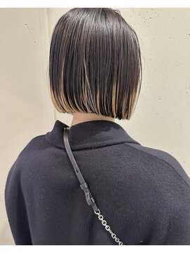 ハウ 心斎橋(how) 秋カラー◎脱白髪染めハイライト×前下がりボブ