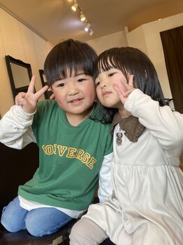 メルシー(merci)の写真/【キッズスペース有】お得な親子カットクーポンをご用意◎家族みんなで通える地元に愛される隠れ家サロン♪