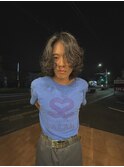 レイヤーカット/スパイラルパーマ/メンズボブ