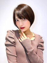 オーロ Costa西宮北口(ORO)&nbsp;大人可愛い20代30代40代小顔ひし形ショートボブ丸み前下がり