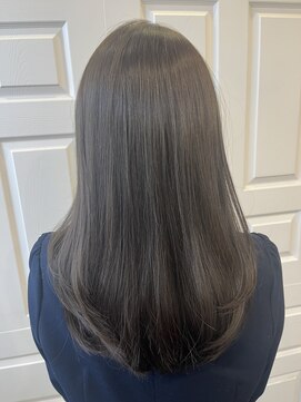 美容室 ウーヴリール(ouvrir) 巻ける縮毛矯正×赤みゼロカラー