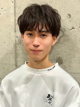 メンズファット バイ アプリーレ(Men's PHAT by Aprire) メンズカット黒髪無造作マッシュショート爽やかスタイル20代30代