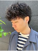 無造作大人パーマ