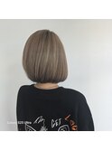 ハイトーンカラーに裾カラー