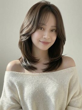 カバーヘア 上尾西口店(COVER HAIR) ハイレイヤーウルフカット小顔くびれミディアムA10上尾30代40代