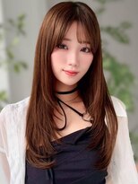 アグ ヘアー カルム 鷺沼駅前店(Agu hair calme) 《Agu hair》レイヤーカット×ミルクティーブラウン