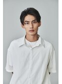 men's/顔周り/ニュアンスパーマ/黒染め/韓国/ダウンパーマ