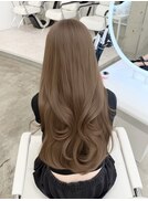 盛れるうるツヤくびれヘア＊ブリーチなしカラーヘーゼルベージュ