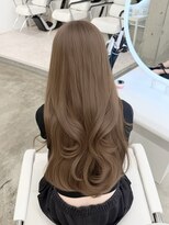 アイシー 表参道(ICY) 盛れるうるツヤくびれヘア*ブリーチなしカラーヘーゼルベージュ