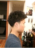 MEN’S/アクティブショート/刈り上げセンターパート/表参道駅