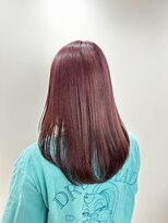 ロッカ(ROCCA) ブリーチリタッチ×ピンクブラウン×艶ロング