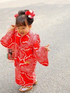 ラヴェルアンティーク(la belle Antique) 七五三セット(日本髪)♪