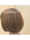 鹿沼で唯一本格ヘッドスパが出来る美容室　シンプルボブ