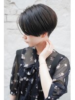 カライングドゥ(ing deux)&nbsp;大人可愛い20代30代40代黒髪前下がりショートボブ丸みショート◎