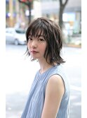  【coma中野】ウェット外はねボブシースルーバング
