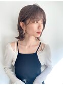 グレージュ/20代30代/くびれミディ/ミルクティーベージュ