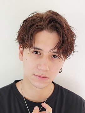 フィフス 原宿(fifth) ニュアンスパーマ刈り上げツーブロックメンズパーマアップバング