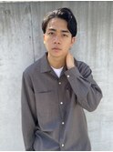 アップバングでつくるワイルドショート　メンズショート　元住吉