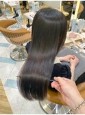【Lond佐野】イメチェンダークアッシュ艶髪ストレートヘア