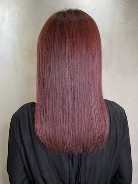 アンダーバーホワイト モデ 富田林店(_WHITE mode) 20代30代40代髪質改善カラーレッドアッシュ艶感ミディ