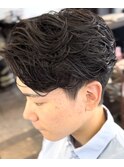 かきあげセンターパート