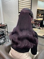 ベレーザ 渋谷(BELEZA)&nbsp;7674ラベンダーパープルブリーチなしダブルカラーレイヤーカット