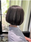 大人ショートカット30代40代50代白髪染めシアーグレージュ#124