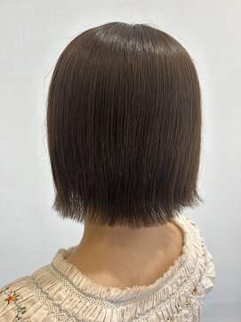 アンジュ 篠ノ井店(ange) ぷつんボブ×くすみベージュ