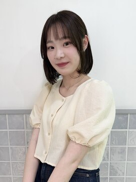 マアム ジー 明大前店(ma'am Zee) 内巻きボブ×チェスナットブラウン