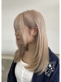 王道ミルクティーカラー10代20代ブリーチカラー