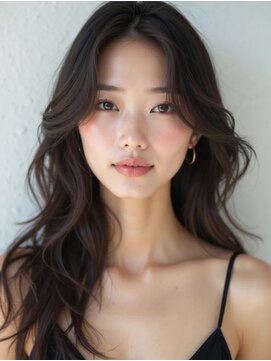 モードケイズ 調布店(MODE K's) センタパートレイヤー_顔周り韓国ヘア透明感ブリーチなしカラー