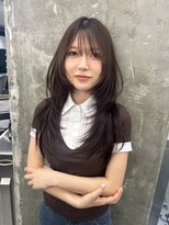 キング 高槻(K!ng)&nbsp;ハイライトカラーミルクティーベージュレイヤーカット