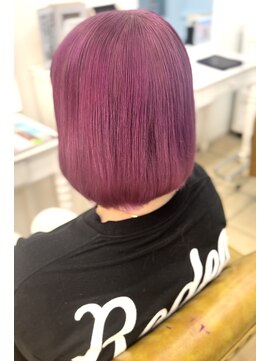 グラスペディア(graspedia) ハイトーン/ブリーチ/ピンクバイオレット/ピンク系カラー/ボブ