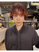 マーケット(MARKET)&nbsp;ショート ボブ オレンジ パーマ