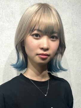 イワッシュ 大和駅店(IwAsh) レイヤーカット/ミルクティーグレージュ/ダブルカラー/ショート