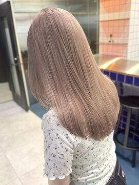 サンクプロジェクト(cinq PROJECT) 原宿韓国顔まわりミルクティーベージュミルクティーグレージュ