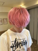 ラヴィズム 栄店(LUVISM) 栄/矢場町/ピンク/ピンクベージュ/メンズハイトーン/ブリーチ