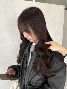ホワイト(WHITE) モカブラウン ふんわりリバース巻き◎