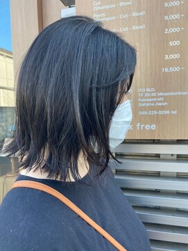 オーガニック リブ 川越(organic+live) 夏カラーで透明感!外はね顔周りレイヤー/小顔くびれボブ
