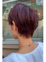 ヘアーズ ベリー 香椎店(hairs BERRY)&nbsp;★大人ショート くびれショート イメチェン 前髪 艶髪カラー