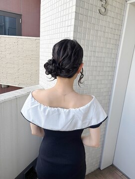 コルツー(CoL2) 横浜ヘアセット/横浜イベントヘアセット/サイドお団子ヘア