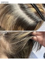 ジェリカ(Jlica)&nbsp;3ヶ月後の白髪ぼかしハイライト×なじませリタッチ