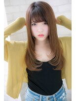 ローマ ギンザ(ROMA Ginza)&nbsp;『ROMA』伸ばしかけひし形シルエット艶ストレートロング