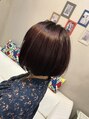 ヘアー ドア(HAIR DOOR)&nbsp;バッサリ前下がりボブにブリーチ毛にイルミナカラーで！