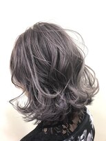 アクロスヘアーデザイン 武蔵小杉店(across hair design) グレーパープルボブ