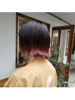 アクセントカラーボブ