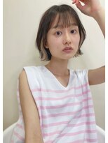 イーストハムネオ(EAST HAM NEO) ミニボブ×イヤリングカラー/アッシュベージュ