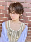 大人可愛い小顔マッシュショート